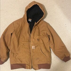 Carhartt Kids Tan Hooded Coat